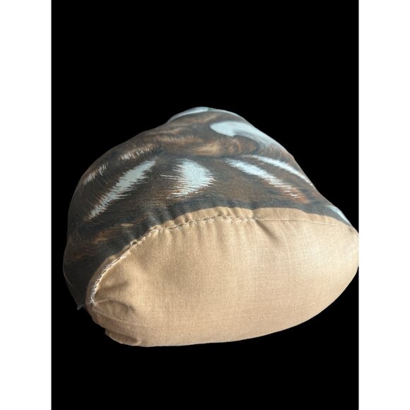 Vintage Handmade Sewn Brown Taby Cat Shaper Pillow 13” Life Like Animal Pillows - Picture 8 of 8